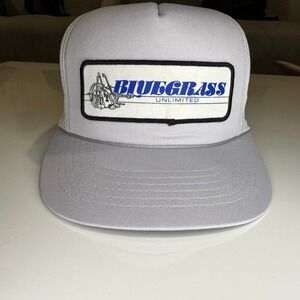 Vintage 80s‎ Bluegrass Unlimited Trucker Hat Namark Korea Banjo Magazine Promo